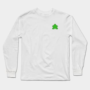 Green Meeple (small icon) Long Sleeve T-Shirt